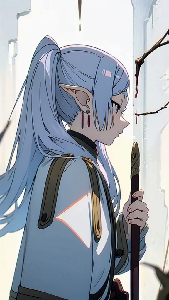 profile、Upper Body、Frielen、Magical chanting、Dungeons、Hold your walking stick、