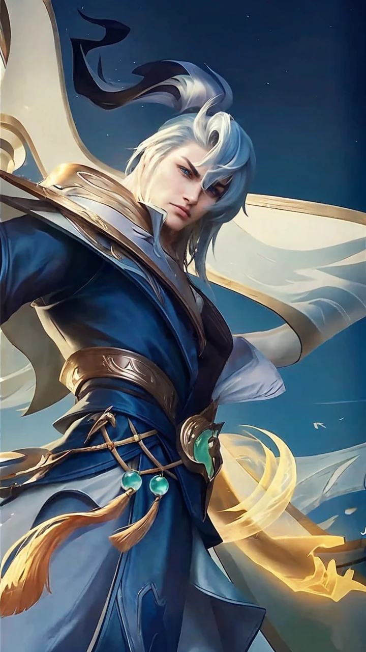 A masculine handsome boy with medium hair, sharp jawline and chad face. The image quality should be 4k. Eye colour should be brown.