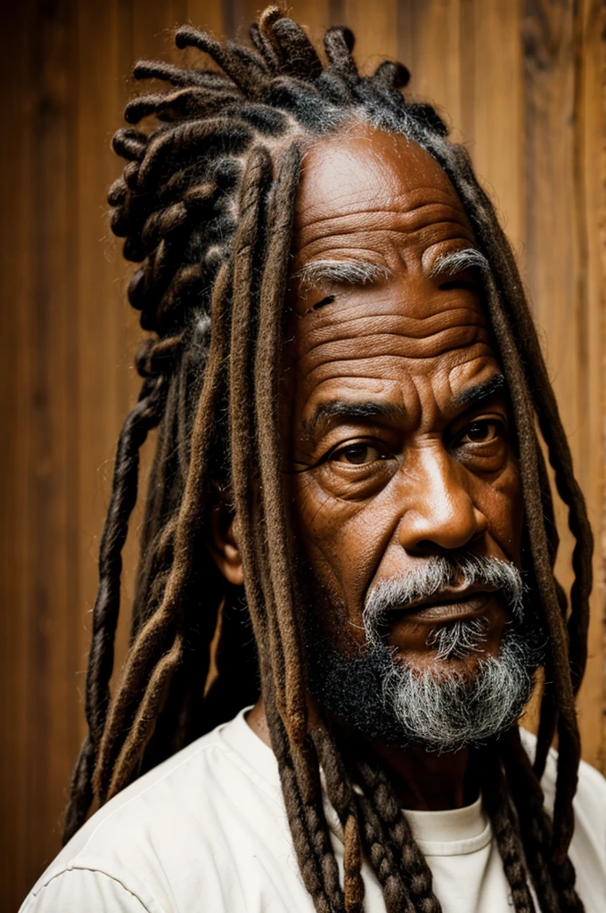 Grandfather with dreadlocks