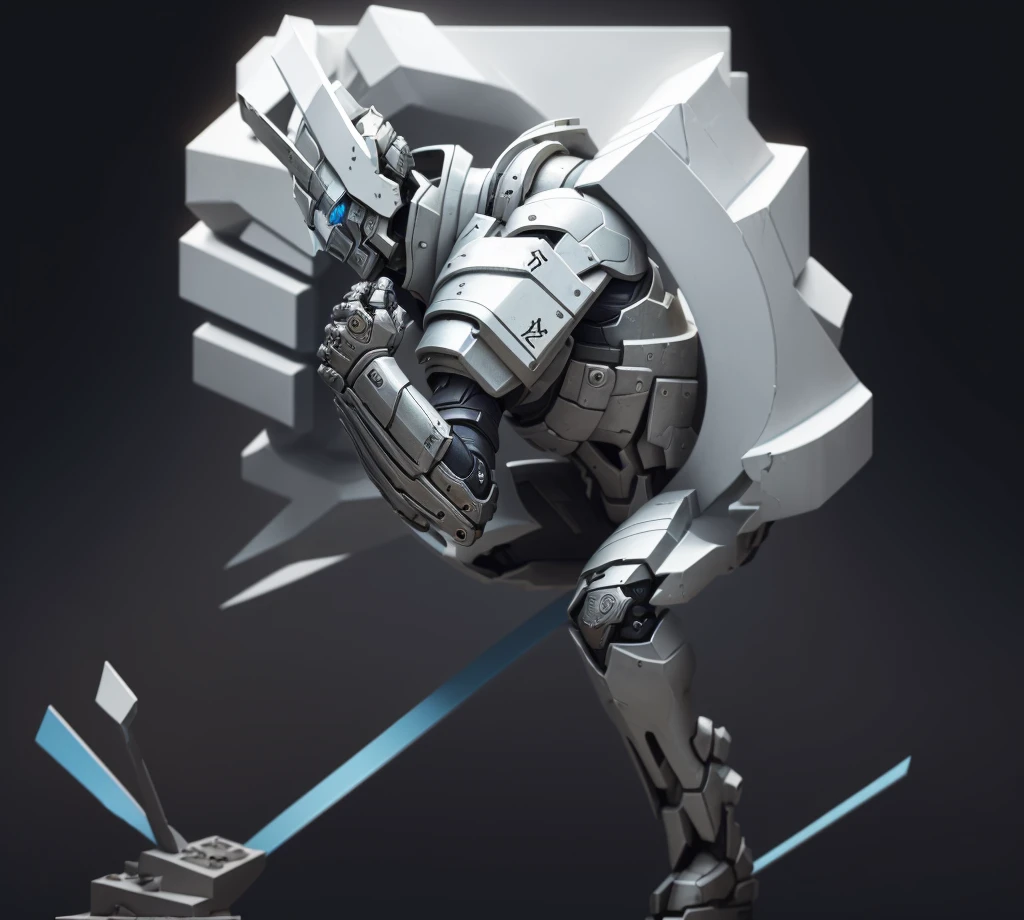 A sculpture, a game medal representing cooperation, two metal hands, metal texture, casual game style, game original painting style, clear sense of volume, clear, no blur, clear, masterpiece, high saturation, high saturation, rich details, detailed HD, 8K