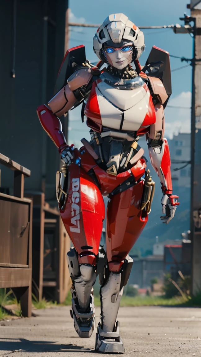 ROTB_Arcee, 1 girl, big breasts, innie pussy, smile, robot, mecha, (bright Eyes:1.2), wide hips, belly button, thick thighs, TEE POSE 1:3 , modelado 3D, voluptuous, foreground, Front focus, portrait, front 1:2, looking at the front observer, modelado 3D , 3D , blender Full body hole body highly detailed, highly detailed figure, female full body, female body, humanoid woman, female full-skin figure, realistic body structure, woman body, female human torso, perfect human female specimen, human female, detailed body structure