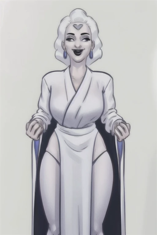 (evil albino lathy androgynous male, Cockatrice King, thin neck, frail shoulders, weak arms, flat chest, soft belly, curvy hips, thick avian thighs, male crotch, massive buttocks, depraved homosexual, rapist, kidnapper, cradle robber, queer, weak stomach, weak bladder, his presumable prey castrates him)