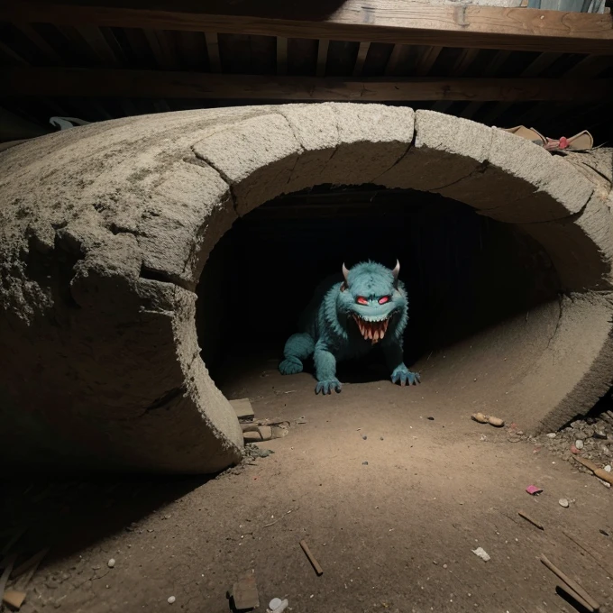 Monster in the basement