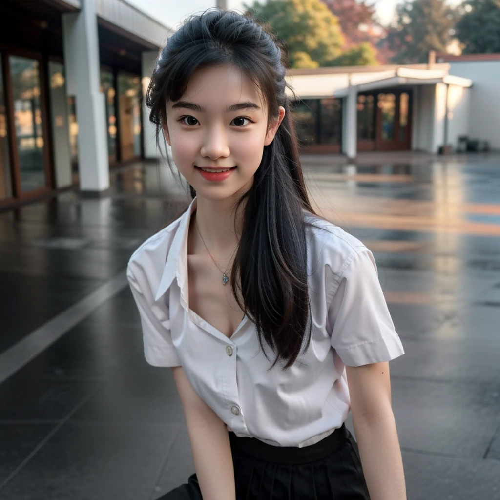 (cowboy shot), (masterpiece), (best quality:1.0), (ultra highres:1.0), (detailed face, detailed eyes, detailed skin, ray tracing, subsurface scattering:1.1), smile,
1 woman naked upper body, medium breasts, brown nipples, field, (acjc, sgrean, , 24 years old :1.2), pleated blue skirt, 8K, 8k uhd, dslr, Nikon Z9, soft lighting, high quality, film grain, ((cinematic look)), soothing tones, insane details, intricate details, hyperdetailed, epic realistic, real picture, intricate details, ultra-detailed, ultra highres, depth field,(photorealistic,realistic:1.2),best quality, realistic, photorealistic, (intricate details:1.2), (delicate detailed), (cinematic light), clear line, sharp focus, realistic face, detailed face unity 8k wallpaper, ultra high res, (photorealistic:1.4)