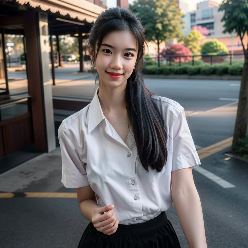 (cowboy shot), (masterpiece), (best quality:1.0), (ultra highres:1.0), (detailed face, detailed eyes, detailed skin, ray tracing, subsurface scattering:1.1), smile,
1 woman naked upper body, medium breasts, brown nipples, field, (acjc, sgrean, , 24 years old :1.2), pleated blue skirt, 8K, 8k uhd, dslr, Nikon Z9, soft lighting, high quality, film grain, ((cinematic look)), soothing tones, insane details, intricate details, hyperdetailed, epic realistic, real picture, intricate details, ultra-detailed, ultra highres, depth field,(photorealistic,realistic:1.2),best quality, realistic, photorealistic, (intricate details:1.2), (delicate detailed), (cinematic light), clear line, sharp focus, realistic face, detailed face unity 8k wallpaper, ultra high res, (photorealistic:1.4)