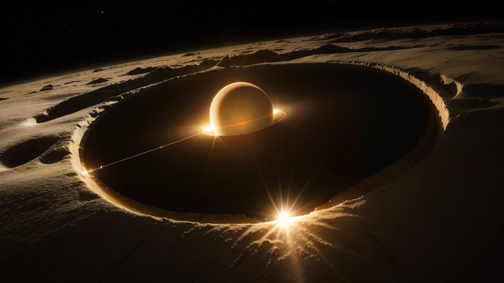 a bright sun in the center and around the space demonstrating light over shadow; An image for the cover