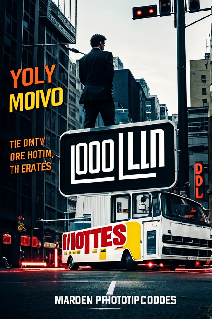 Logo that says Cool Movies with a lot of creativity and a lot of things in the background