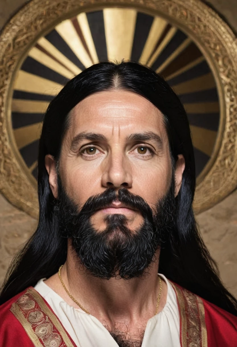 naughty man,  40 year old ,long black beard , Bblack hair,similar to Jesus Christ 