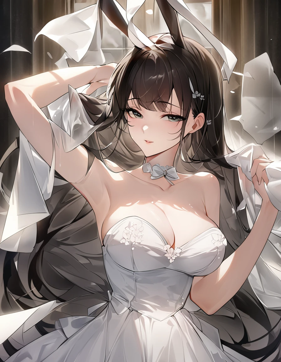 work of art, best qualityer, finely detailled, high resolution, extremely delicate and beautiful, (Little bunny), (Breasts huge)