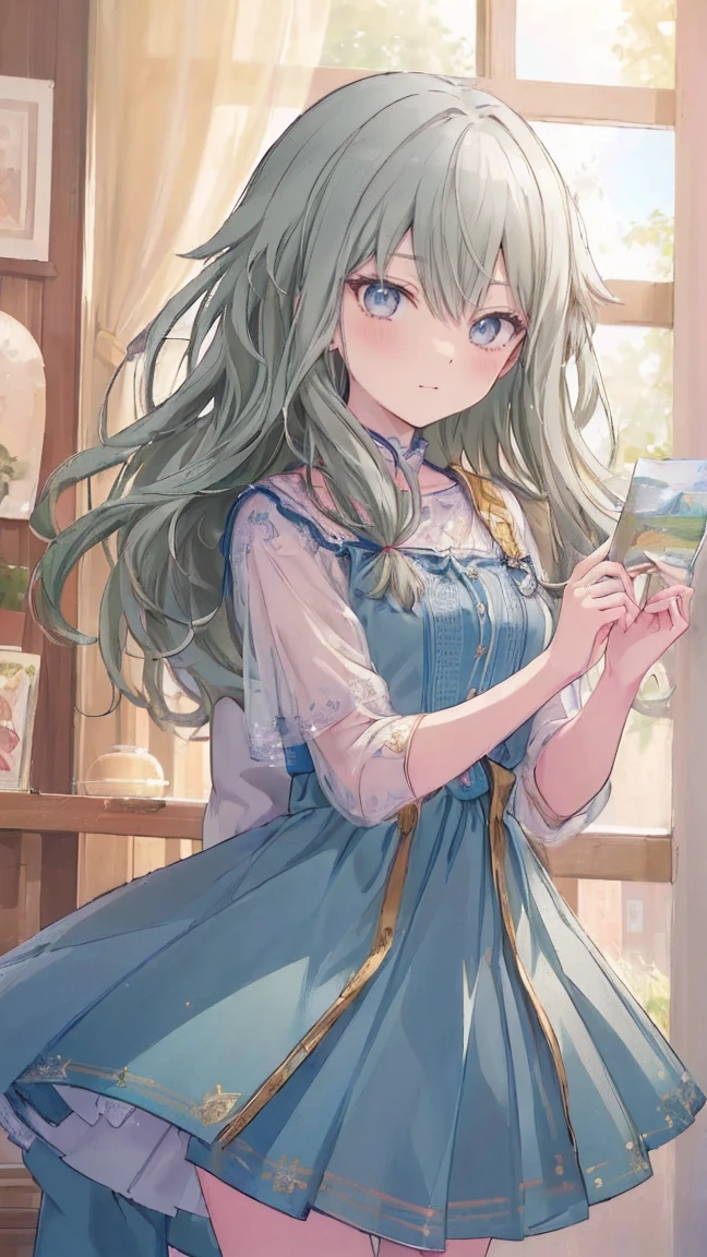(masterpiece, 最high quality:1.6),Best image quality、最high quality、Perfect lighting、Lori、Girl、 Smile、masterpiece, Anime art style, Cute moves、Most detailed, high quality、Shiny Hair、Very fine and beautiful bright eyes、nose blush、Very detailed, clear and beautiful face, Awards, (((Anatomically correct))、Cowboy Shot