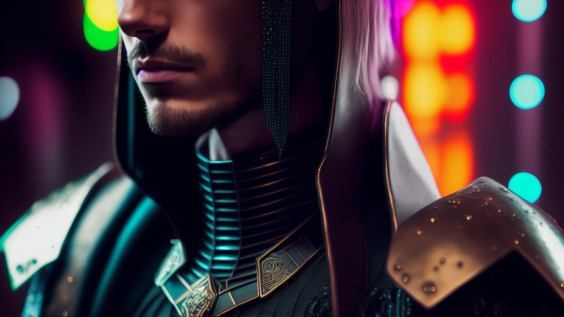 Cyberpunk style detailed medieval gothic portrait , futurist (neon :1.1)reflective wear, Sci-fi, robot partistrys, gold partistrys, machine face cinematic light, reflections, polished ef 50mm, ((artistry by Greg Rutkowsky)), (studio ghibli:1.1), artistrygern, artistry, illustration, ((dark atmospher)), ((road network)), ((hdr))
((Minimum palette colors)), calming hues, subdued colors, dim, calm colors, highly detailed pastel colors, details Intricate