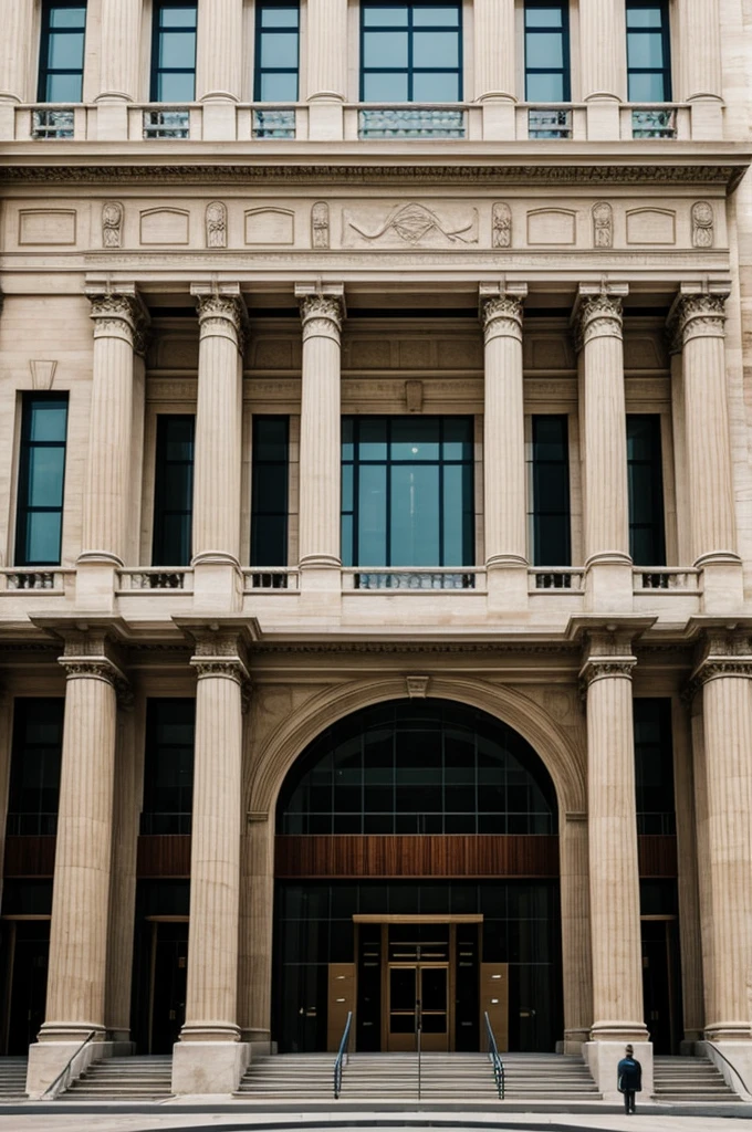 A FACADE OF A MUSEUM OF NUMBERS 