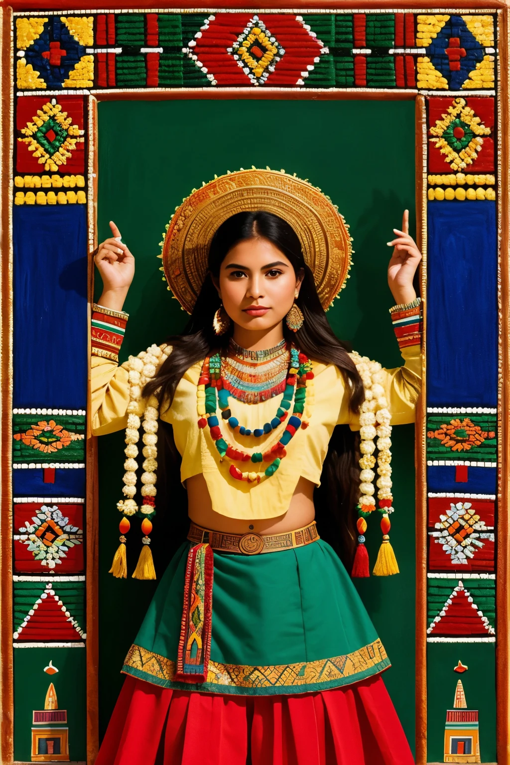 ((Best Quality)), ((masterpiece)), (Detailed), an image that represents an introduction to what the three Mexican cultures are: maya, Aztec and Toltec
