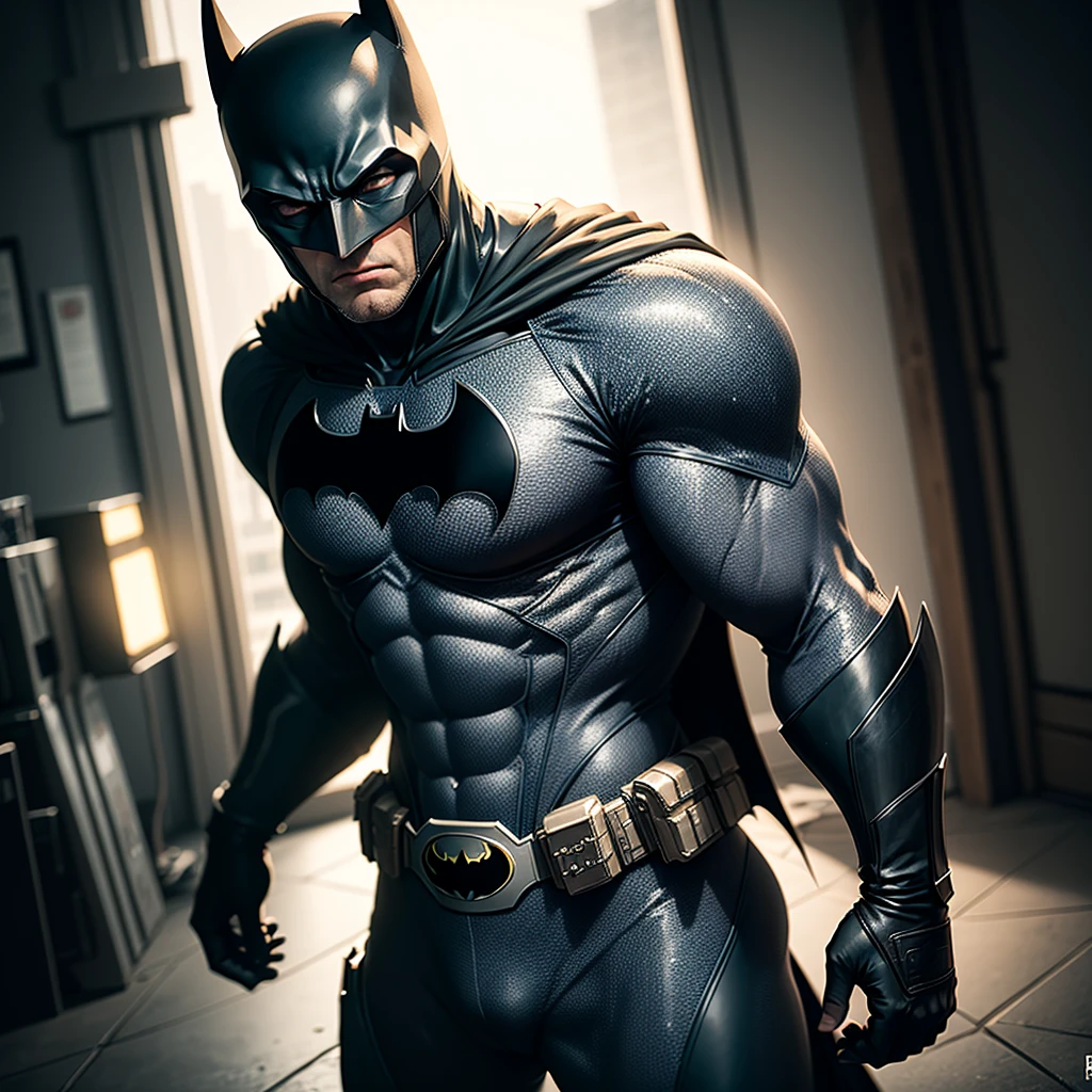 A realístic Batman white in cyber suit cinematic cinematic best quality 8k