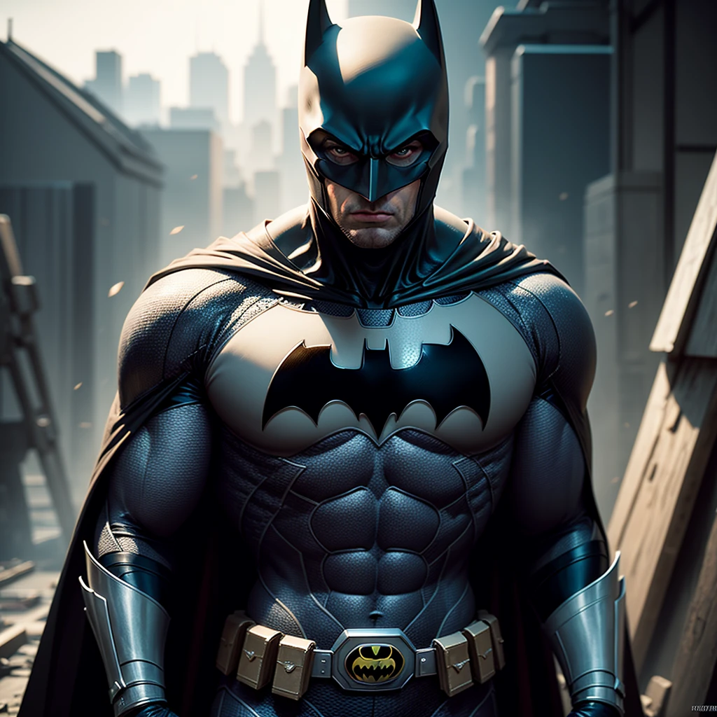 A realístic Batman white in cyber suit cinematic cinematic best quality 8k