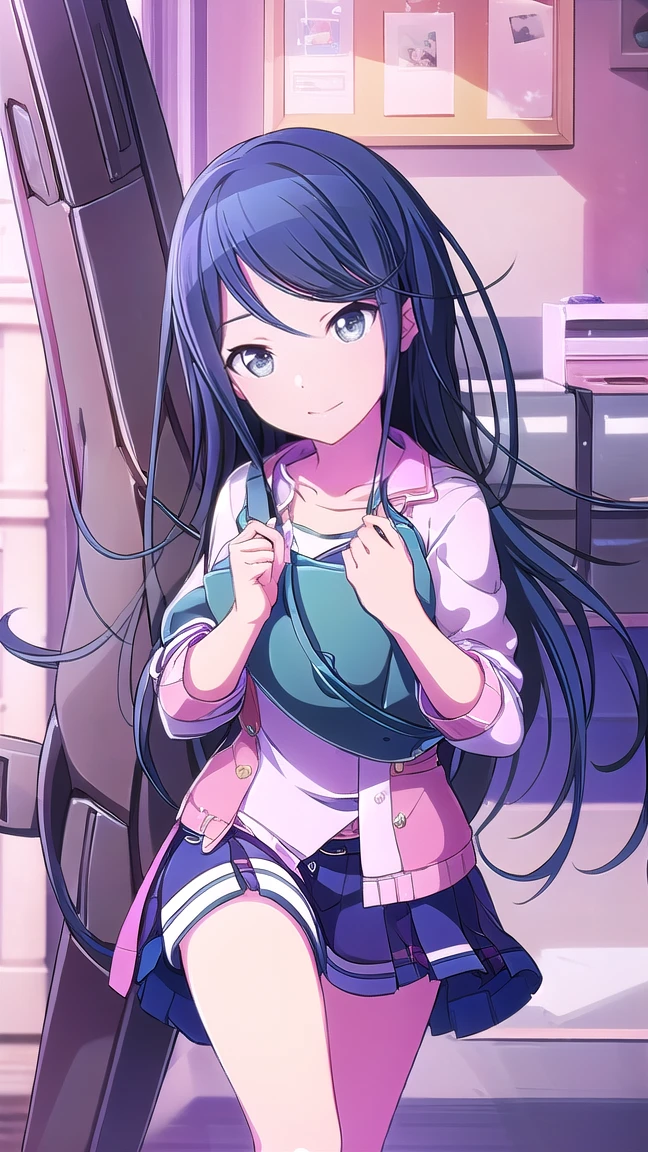 masterpiece、Best image quality、最high quality、One Girl、 (Cute Smile), independent , Dynamic pose、masterpiece, Anime art style, Cute Characterost detailed, high quality、Shiny Hair、Bright expression、Very fine and beautiful bright eyes、A soft smile、Very detailed and beautiful face, Awards, Anatomically correct