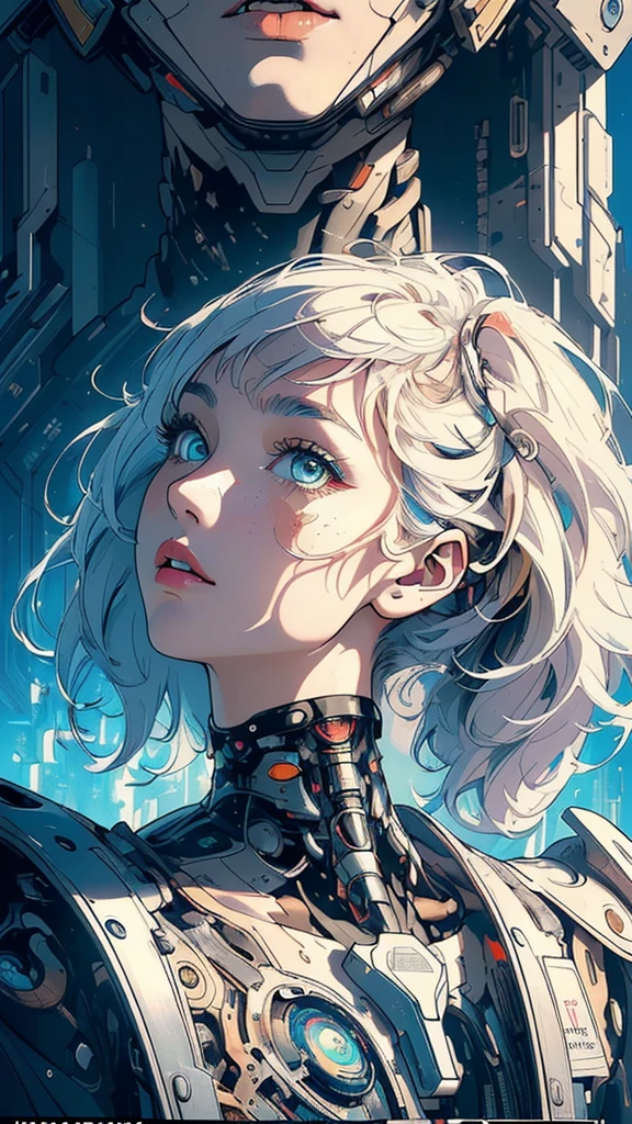 (((masterpiece, highest quality))),(((solo:1.2))),(((1girl:1.2))),32k wallpaper, very detailed,(((((portfolio))))),(((((Close-up))))),(((((bust up))))),((((more various angle)))),(((highlight))),((((heterochromia)))),(((complete. detailed face))),((((Extremely talented)))),(((((most complicated machine))))),(((genius mechanic))),((Overall colorfully)),(((((futuristic movie poster)))))