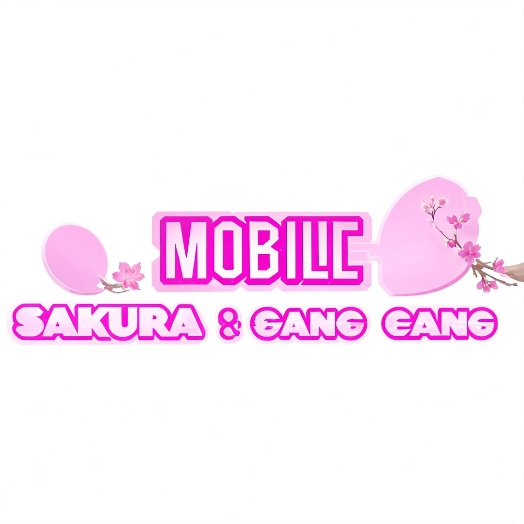 Teks Fantastic, Logo name, Mobile SAKURA: Bang Bang, Realistic, ultra detail 70mm lens