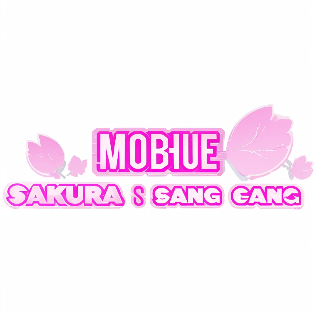 Teks Fantastic, Logo name, Mobile SAKURA: Bang Bang, Realistic, ultra detail 70mm lens