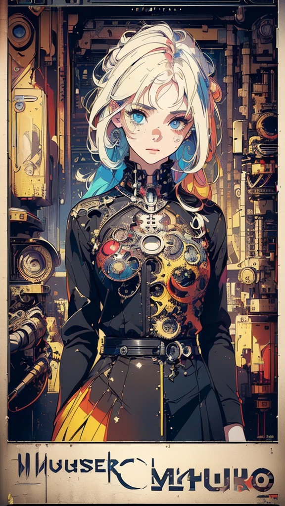 (((masterpiece, highest quality))),(((solo:1.2))),(((1girl:1.2))),32k wallpaper, very detailed,(((((portfolio))))),(((((Close-up))))),(((((bust up))))),((((more various angle)))),(((highlight))),((((heterochromia)))),(((complete. detailed face))),((((Extremely talented)))),(((((most complicated machine))))),(((genius mechanic))),((Overall colorfully)),(((((movie poster))))),(((cinematic poster)))