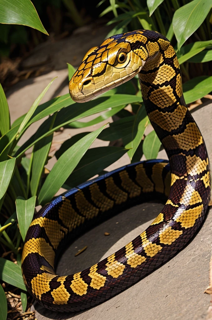 Create a king cobra snake 