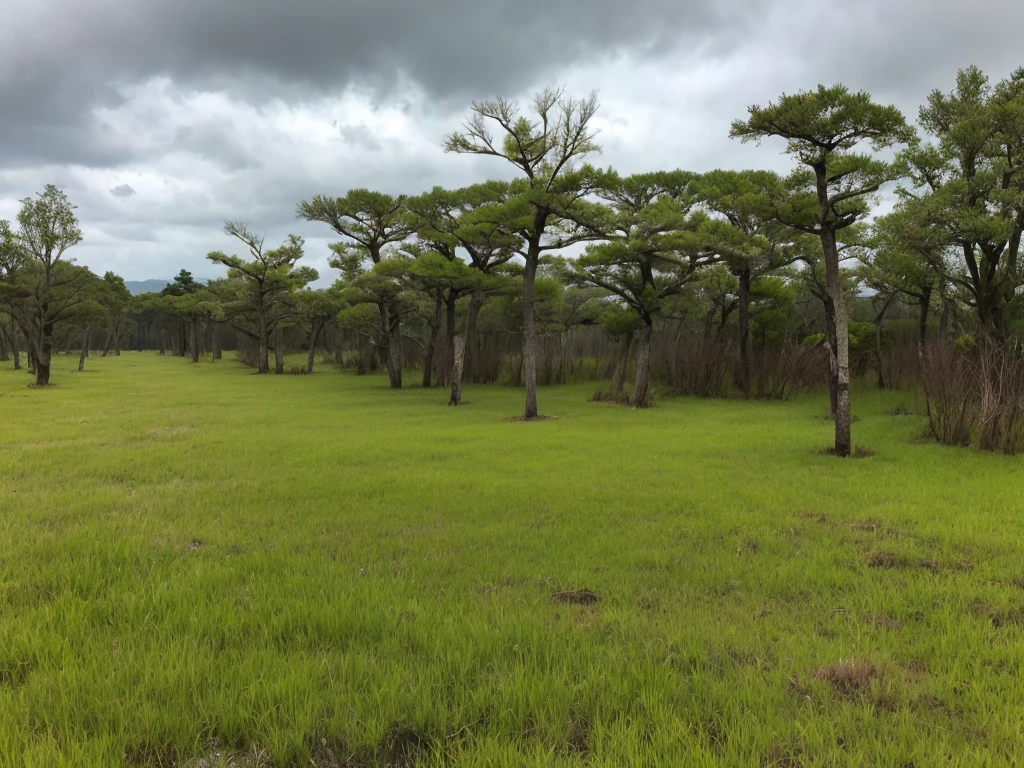 Swamp Dead trees and grass growing Cloudy Nobody is here Japan