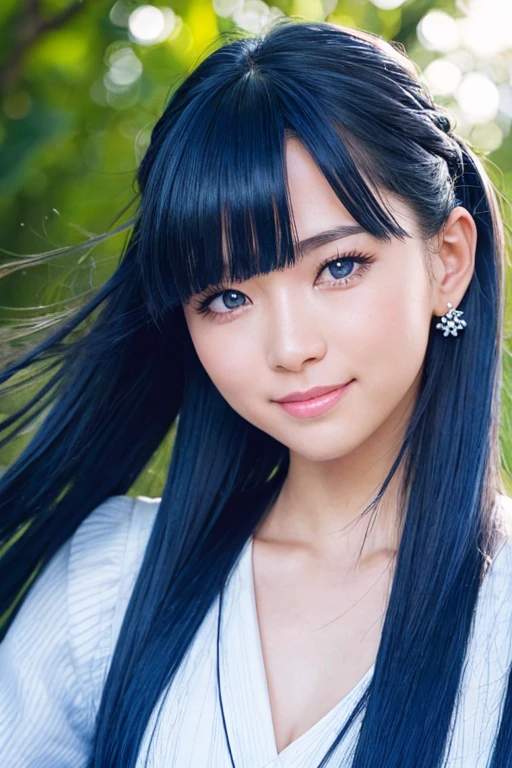 Black Hair、Hair Bob、wince、Round eyes、False eyelashes、A light smile、correct、Striped Hair、Brown Hair、Blue Hair、Dark blue hair、Gradient Hair、Asymmetrical hair、Hair behind the ear、Crossed bangs、Long Hair、とてもLong Hair、Hair up on one side、とんでもなくLong Hair、Barrette、sunglasses、Mole under the eye、Light blue eyes、Ring Eyes、Round eyes、makeup、Wicked Smile、A light smile、Surrealism、Drop Shadow、Anaglyph、Stereogram、Character portrait、Subjective、Atmospheric Perspective、Film Grain、Backlight、Overexposure、Lens flare、8K、Super detailed、最high quality、Super detailed、masterpiece、correct、Textured skin、high quality、最high quality、Awards、High resolution、16K, 髪のwince、A light smile、Redness in the ears、correct、odor、Character portrait、Subjective、Atmospheric Perspective、shine、360° View、Super detailed、最high quality、uhd、解剖学的にcorrect、masterpiece、Textured Skin、High resolution、最high quality、high detail、Long eyelashes、light blush、(makeup),とんでもなくLong Hair、streaked hair, blue hair, colored inner hair, curtained hair, hair bun, swept bangs, floating hair, expressive hair