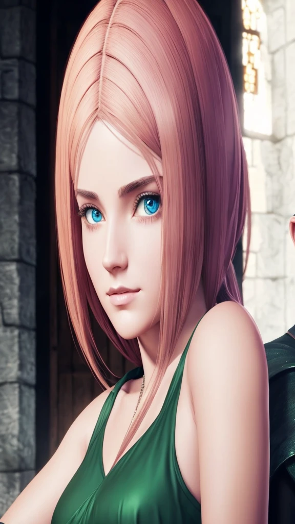 extremely detailed poster image of four characters two men and two women, ((medieval style, rpg character class)), 8k uhd, RAW photography, digital painting, ultra detailed, golden ratio