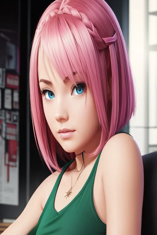 extremely detailed poster image of four characters