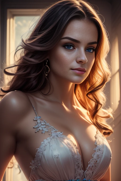 a sexual , 1girl, beautiful detailed eyes, beautiful detailed lips, extremely detailed face and skin, , , short skirt, seductive pose, bedroom interior, soft lighting, photorealistic, 8k, (best quality, 4k, 8k, highres, masterpiece:1.2), ultra-detailed, (realistic, photorealistic, photo-realistic:1.37), dramatic lighting, cinematic, highly detailed, intricate details, vibrant colors