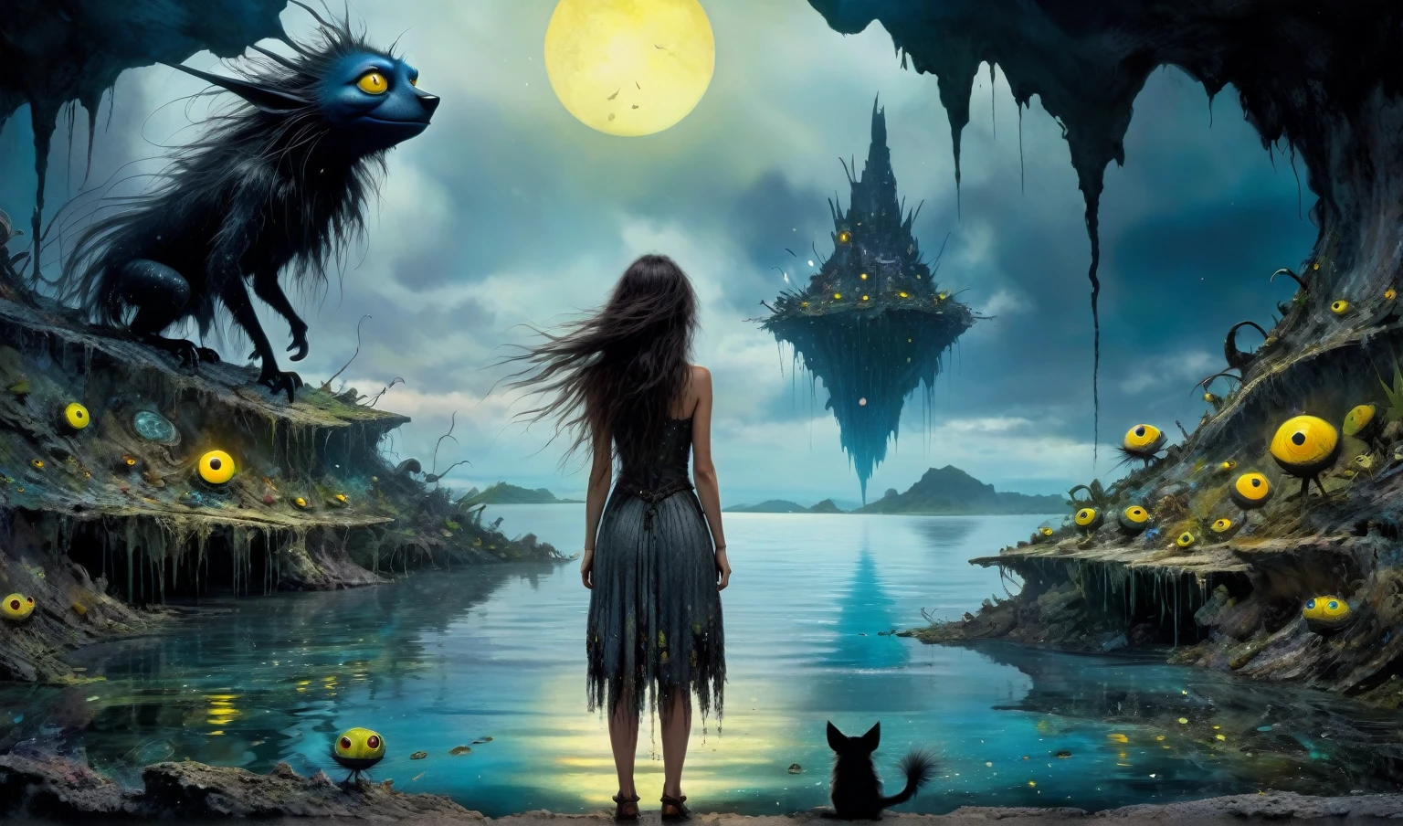 Chalcopyrite goddess of nature,moana,golden black make up,longhair,folk dress,freckles,pretty face,eyebrow up,full body shot,ominous landscape,glate gray atmosphere,Simon Stalenhag,Nicola Samori,Wangechi Mutu,prime colors,Lisa Frank, ,urban,extremely detailed, [night landscape],masterpiece,intricate details,faded,eyes extremely detailed, high detailed eyes,16k resolution,RAW, Nikon Z9,city on background,chinesse,pixie,sea,RAW,Retina,full body length,Obsidian Chalsedoon Nightcrawler,ominous landscape, niobium Obsidian atmosphere,dangerous atmosphere,intricate details,realistic humid skin,extremely intricate details,Epic Realistic, cinematic style,film grain,dramatic light,anatomically correct,faded,eyes extremely detailed, high detailed eyes,UHD,Retina,HDR,CinematicTechnicolor,natural skin textures, hyper realism, hyper detailed,High contrast,Realism,Ultra Detailed,irina yermolova,close full body shot, masterpiece,faded,8k resolution,RAW, Nikon Z9,MIk Kil Cenote of Yucatan of Mexico,belly,pixar movie still, pixar movie screenshot, frame from pixar movie, animated movie still, still from the pixar movie, still from a pixar movie, disney pixar movie still, pixar movie scene, still from pixar movie, still from a 2001 pixar movie, pixar render, animated film still,HBO