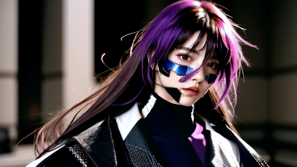 フェイスペイントをしたサイボーグのBeauty, whole body, cyber punk, Fashion Model, Beauty, masterpiece, Francis Bacon&#39;s painting style