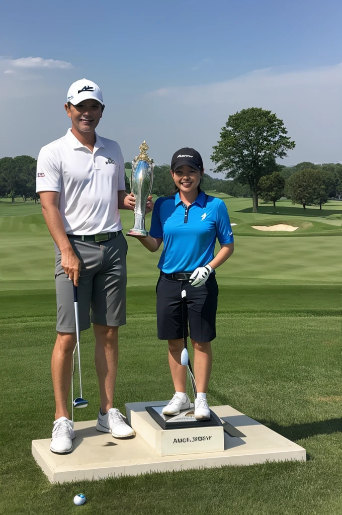 golf tournament crystal trophy