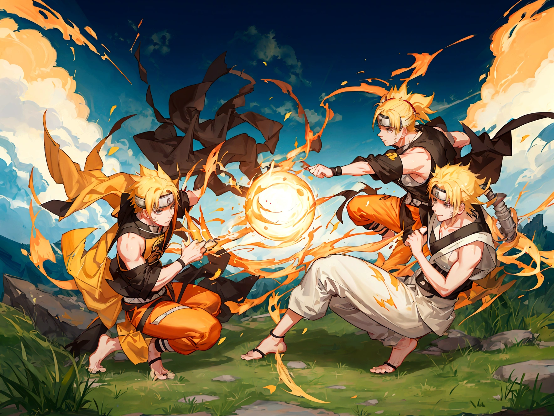 naruto uzumaki fight against gojo saturo 4K HD QUALITY PICTURE