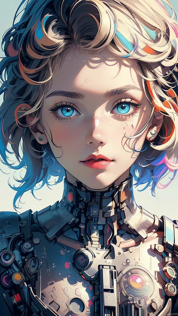(((masterpiece, highest quality))),(((solo:1.2))),(((1girl:1.2))),32k wallpaper, very detailed,(((((portfolio))))),(((((Close-up))))),(((((bust up))))),((((more various angle)))),(((highlight))),((((heterochromia)))),(((complete. detailed face))),((((Extremely talented)))),(((((most complicated machine))))),(((genius mechanic))),((Overall colorfully)),(cyborg),(((text))),(((typography))),(((sentence))),(((Label)))