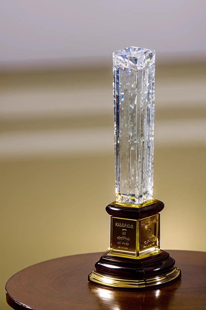 One Shot Crystal Trophy