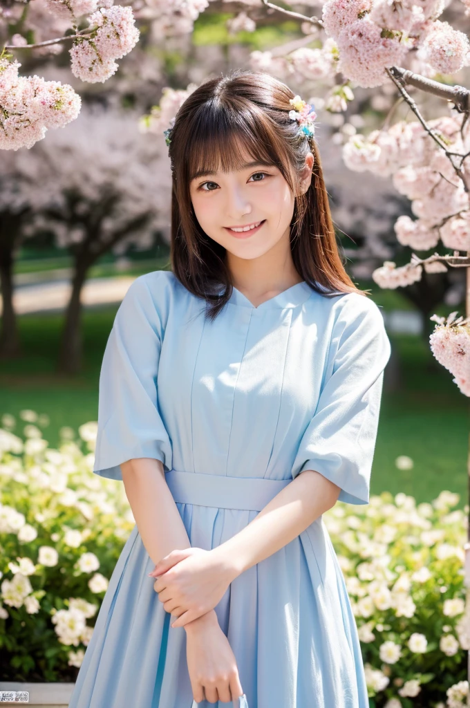 (Highest quality,In 8K,Ultra-high resolution:1.2),(Cute Japanese Girl,20-year-old),(奇跡20-year-old),20-year-oldの奇跡、Kindness、pure love、Spring、Gravure photo、Idol Actress