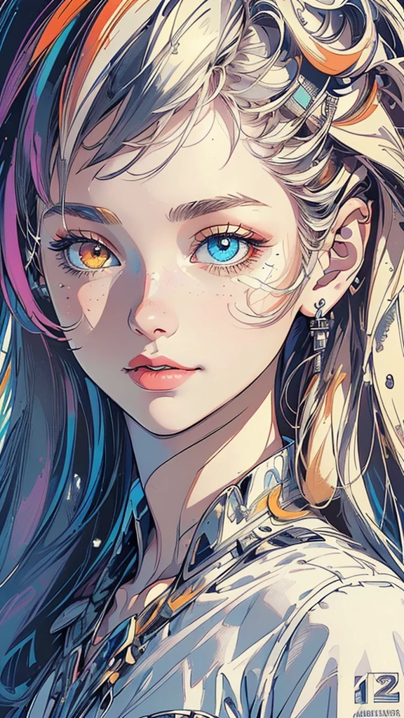 (((masterpiece, highest quality))),(((solo:1.2))),(((1girl:1.2))),32k wallpaper, very detailed,(((((portfolio))))),(((((Close-up))))),(((((bust up))))),((((more various angle)))),(((highlight))),((((heterochromia)))),(((complete. detailed face))),((((Extremely talented)))),(((((most complicated machine))))),(((genius mechanic))),((Overall colorfully)),(((text))),(((typography))),(((sentence))),(((Label))),(detailed movie poster)