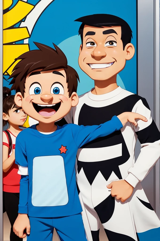 Make a unique 2d cartoon character that can attract all age groups of people's