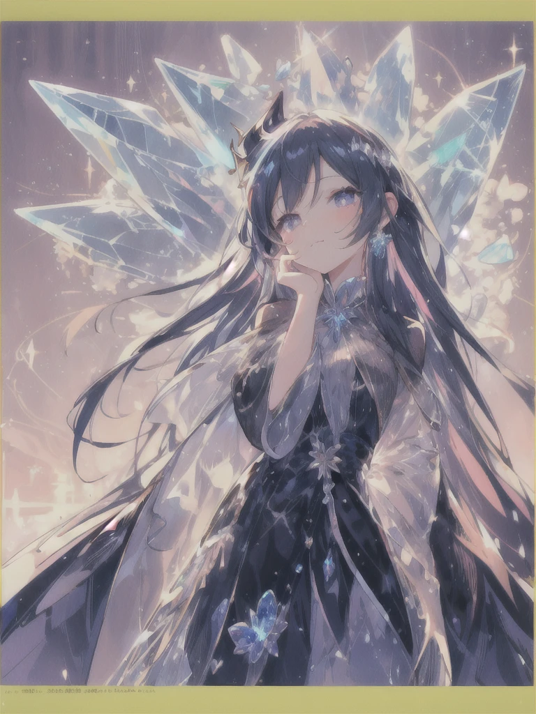 Place your hand on your cheek Perfect Fingers Insanely embarrassing Crystal Horn Shining Crystal