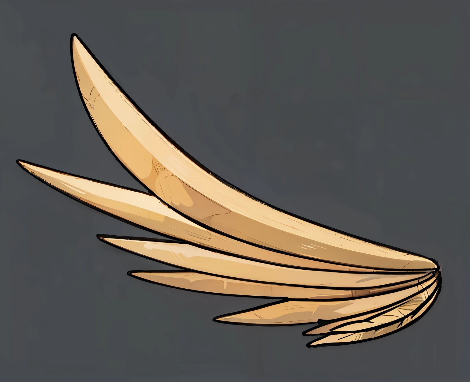feather，Luxurious pattern，gold，middle Ages，Cartoon，Isometric 2D Game Art， masterpiece， Super detailed good quality