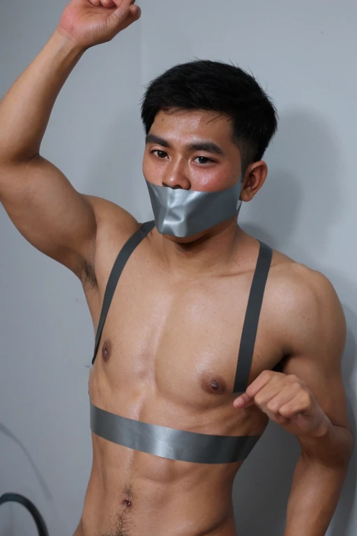 Malay men,tape gag 