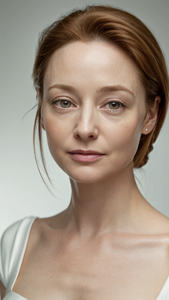 Full shot portrait , RAW, A woman,37 years old , ( SFW),looking to the camera, [ great detail: ( eyes :Miranda Otto),( Eyelids : vesper lynd),(between eyebrows:vesper lynd),(Eyebrows : Vesper lynd),(forehead: vesper lynd),(nose:Miranda Otto),(boca: Miranda Otto),(jawline: Miranda Otto), ( jaw angle: Vesper lynd) ,( breasts: Vesper lynd),(legs : vesper lynd),.beautiful breast ,&silver earring#39