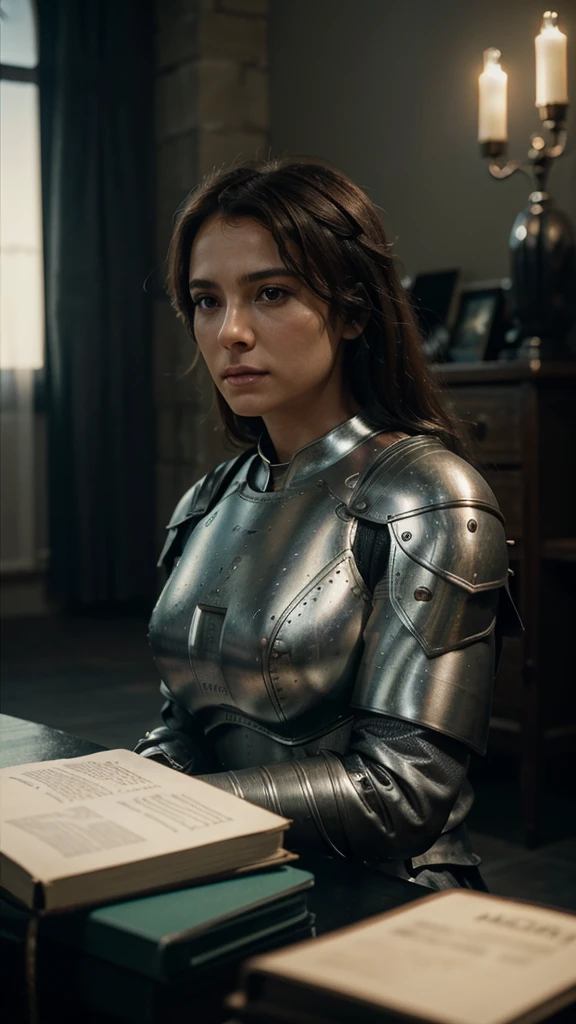 Create Joan of Arc movie images, the best definition and quality.

Cinematic shot, Different camera angles. A high level of detail and professionalism is required ,photorealistic,mj, photorealistic, hyper detailed, Octane render, raytracing, Ambient occlusion, 16K UHD, The lighting is cinematic, as if it were filmed in IMAX with a DSLR camera.
The bokeh adds a mysterious touch.,action shot