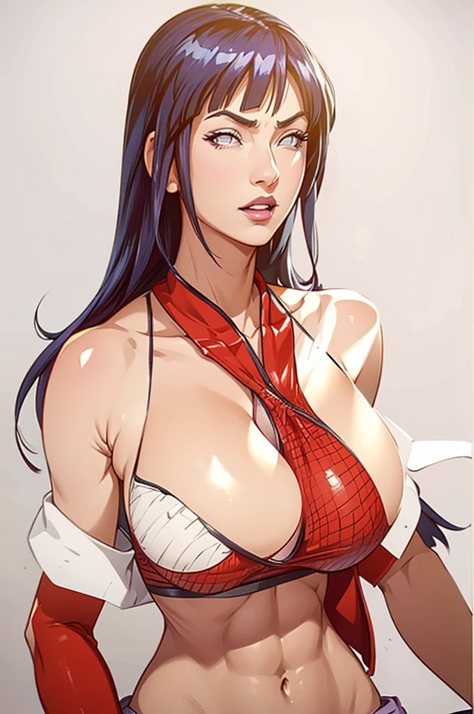 hyuga Hinata, extremely lifelike, like Mia Colucci, very beautiful, sexy
