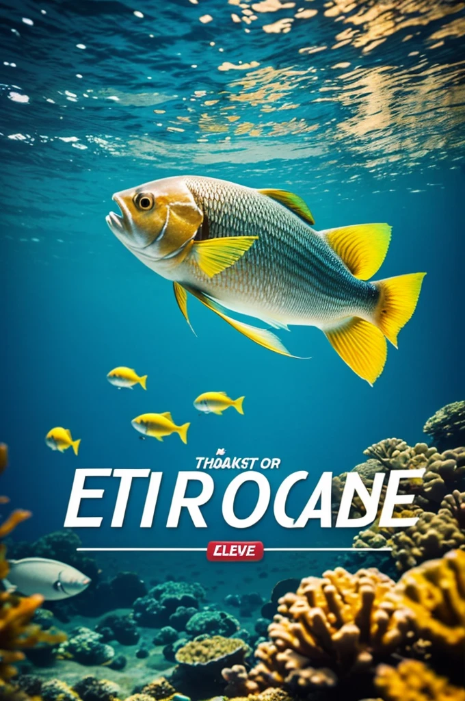 Create an Instagram advertising post of a fish encocado