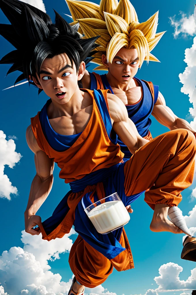 Goku y milk