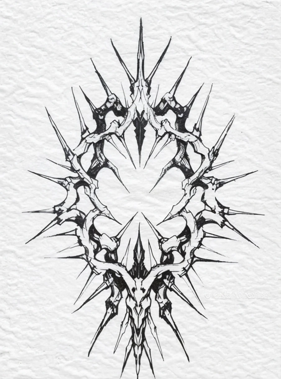 Change a bit and make like a tattoo design