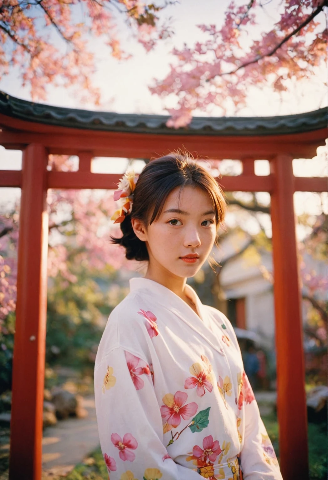 a portrait of MagMix Girl, og film photo, Kodachrome.