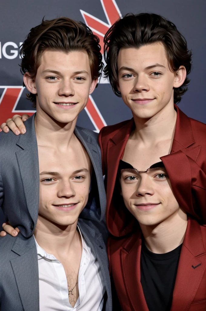 Tom Holland junto Harry Styles